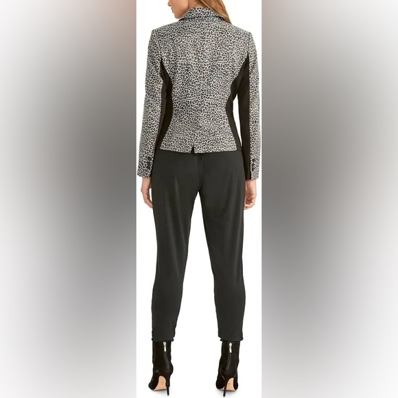 Rachel Roy leopard print and black double breasted blazer - Picture 5 of 5